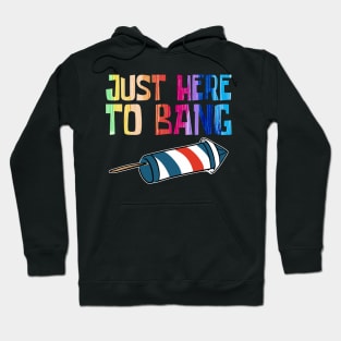 Just Here to Bang Hoodie